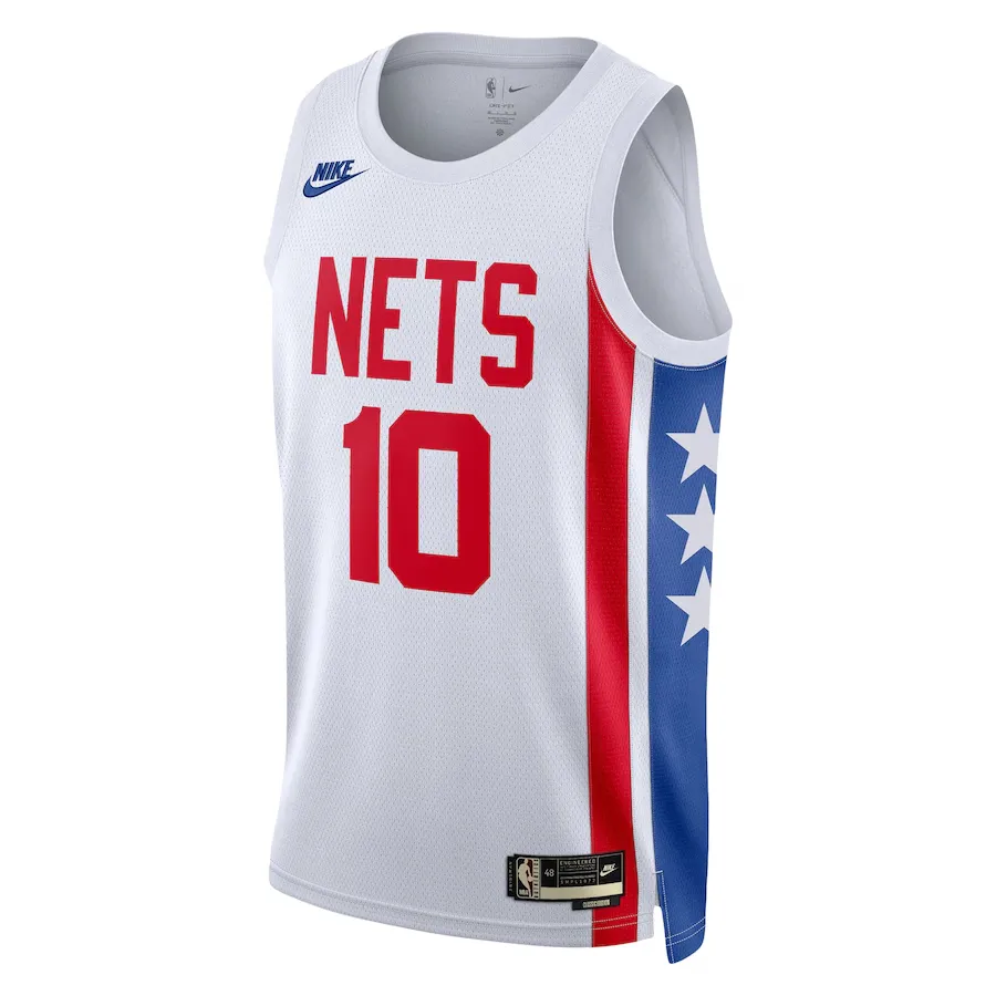 Nike Brooklyn NetsDri Fit Ben Simmons Basketball Jersey Men's White