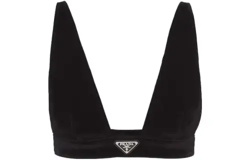 PRADA Camisoles Women's Black V Neck Moderate Other
