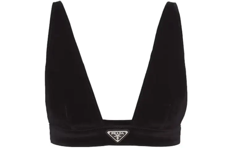 PRADA Camisoles Women's Black V Neck Moderate Other