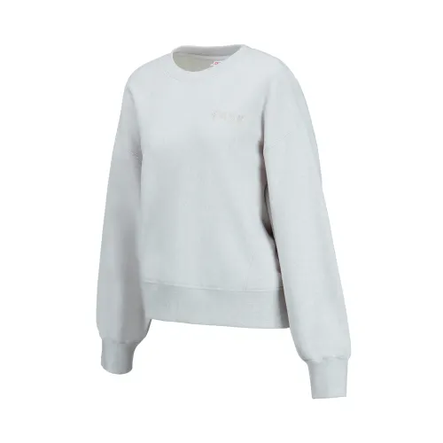 Li Ning Sweatshirts Women's Gray Crew Neck Moderate Regular