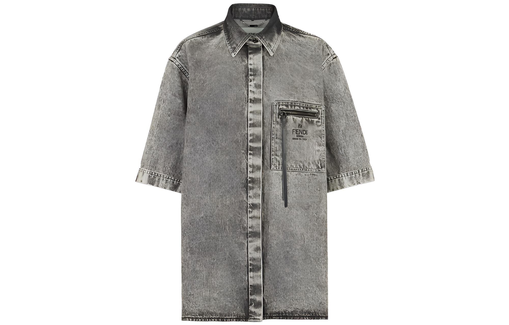 Женская рубашка Fendi (серый)