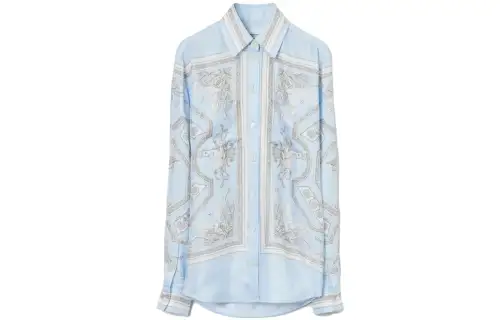 Burberry SS23 Shirt Women's Light Blue