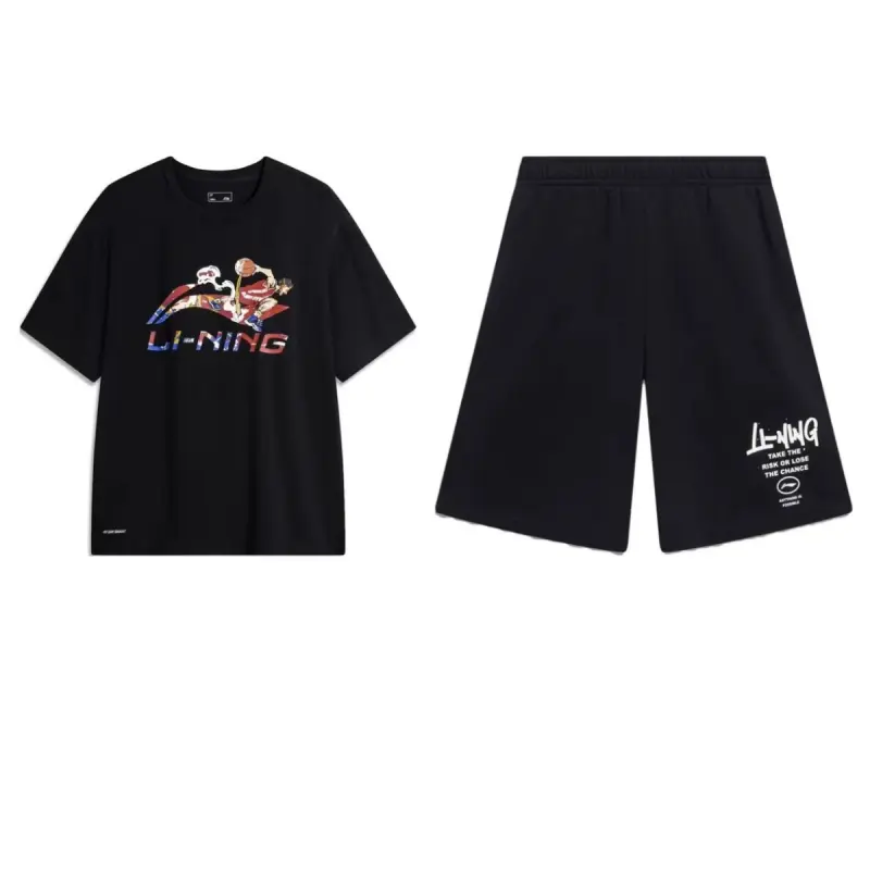 Li Ning Sports Life Collection Casual Sportswear Men's Black