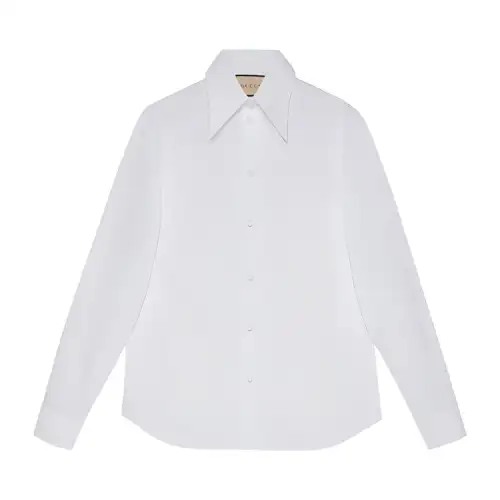 GUCCI Women's Cotton Poplin Shirt White