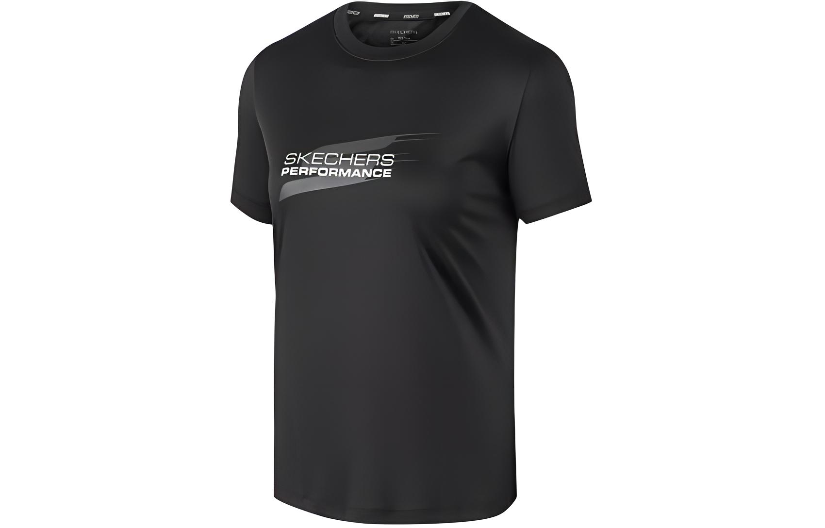 Skechers Quick Dry T Shirts Women’s Carbon Black