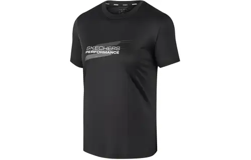 Skechers Quick Dry T Shirts Women's Carbon Black
