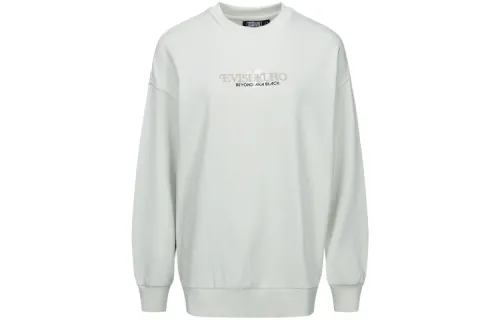 EVISU Sweatshirts Women's Light Gray Crew Neck Moderate Regular