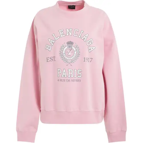 Balenciaga Regular Crewneck Sweater 'Faded Pink'