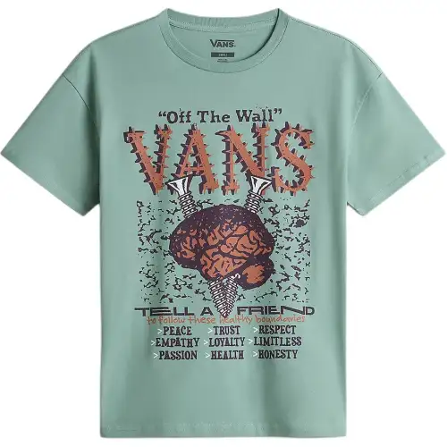 Vans Drop Shoulder Sleeve T Shirt Women's Green