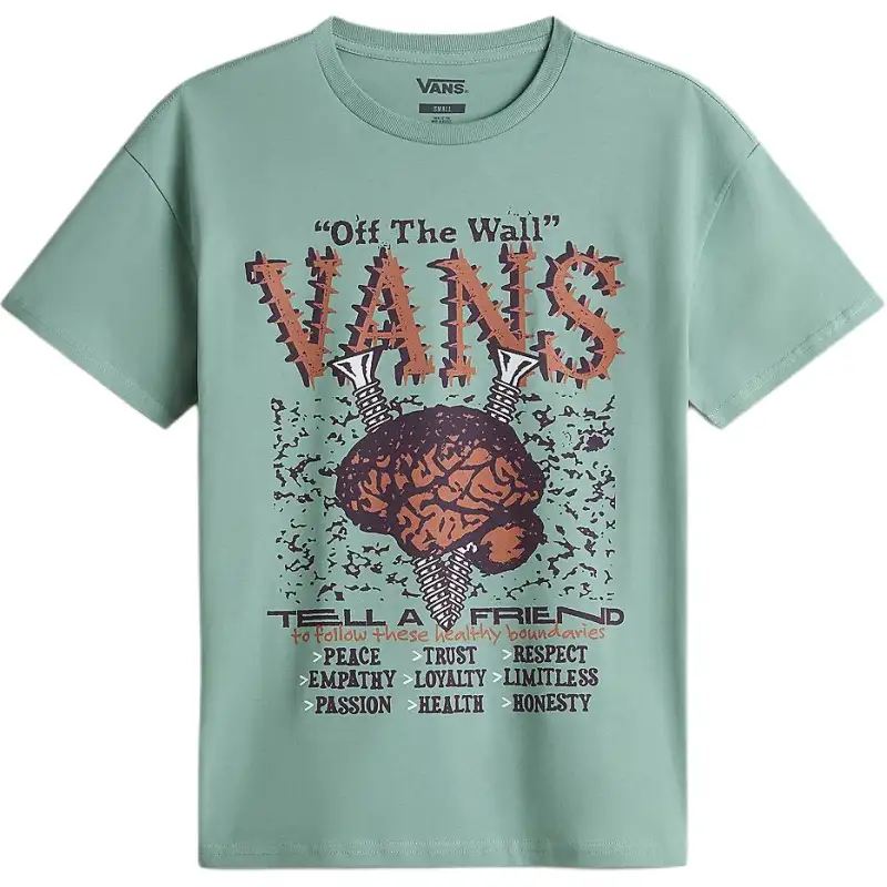 Vans Drop Shoulder Sleeve T Shirt Women's Green