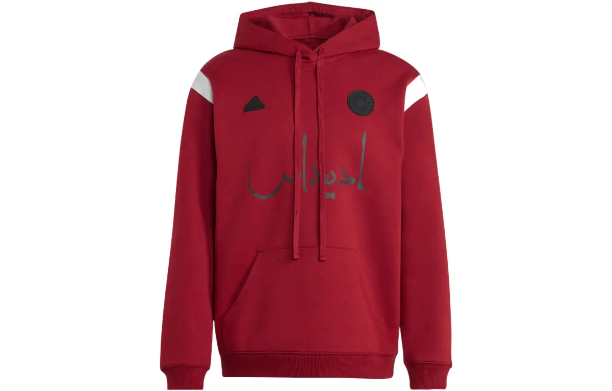 Adidas Sweatshirts Women's Red Hooded Moderate Regular