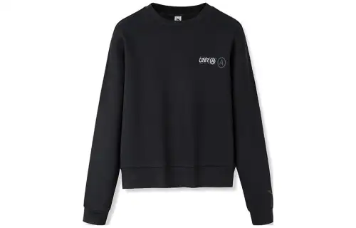 ANTA Variety Training Collection Sweatshirts Women's Black Crew Neck Moderate Regular