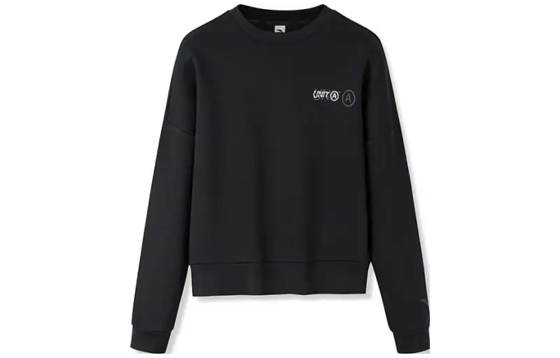 ANTA Variety Training Collection Sweatshirts Women's Black Crew Neck Moderate Regular