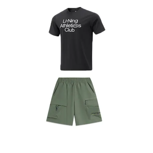 Li Ning Casual Sportswear Men's Crew Neck Moderate