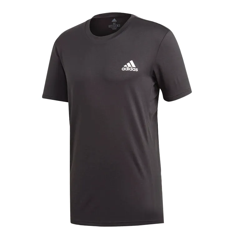 Adidas Tennis Tops Men's Black Crew Neck Moderate