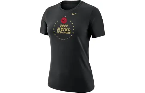 Nike T Shirts Women's Black Crew Neck Moderate Straight Fit