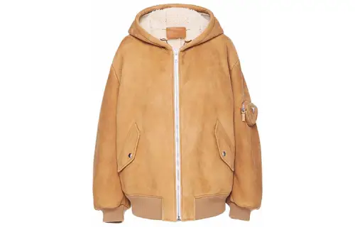 PRADA Jackets Women's Khaki Hooded Moderate Other