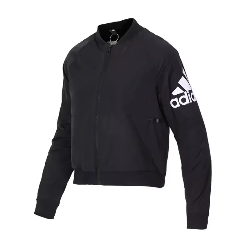 Adidas Jackets Women's Black Stand Collar Moderate Other