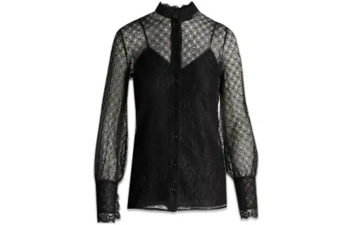 Gucci geometric-lace shirt