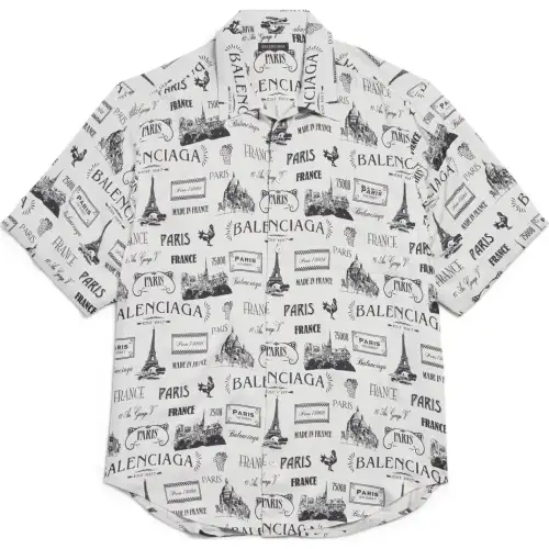 Balenciaga FW24 Shirt Loose Fit Women's Gray