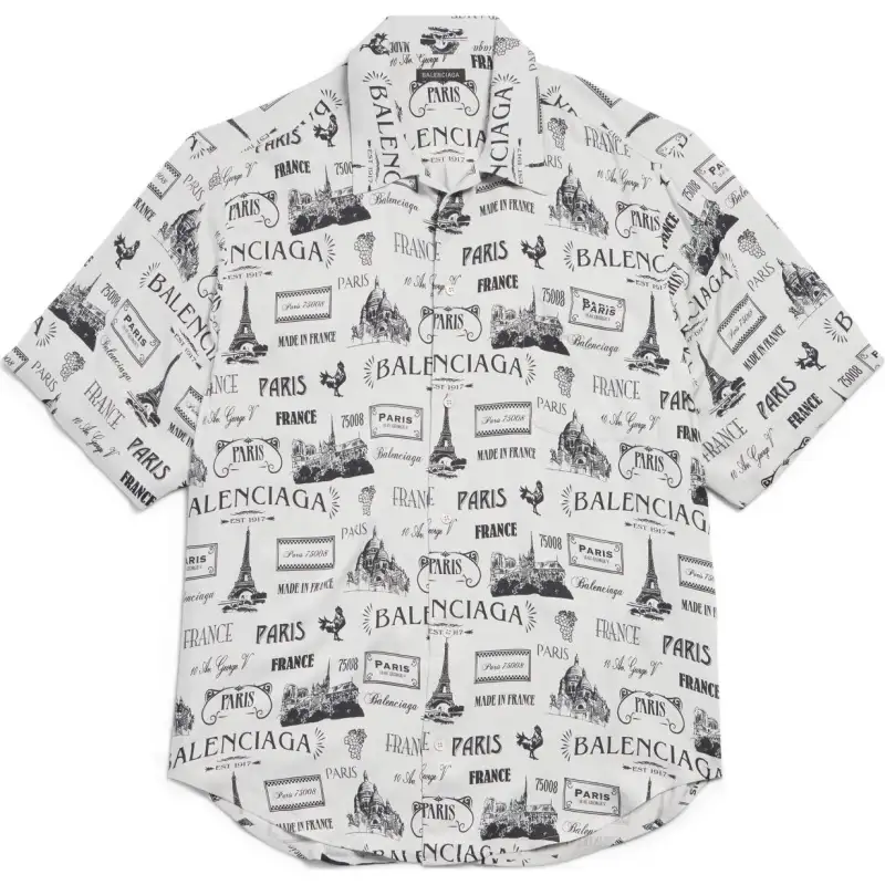 Balenciaga FW24 Shirt Loose Fit Women's Gray