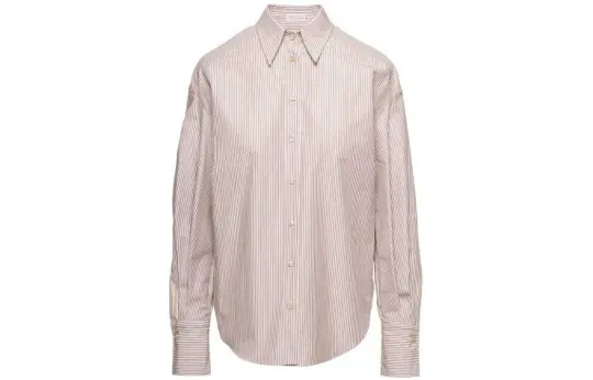 Brunello Cucinelli striped long-sleeve shirt