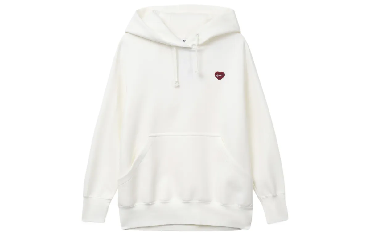 Nike Sweatshirts Women's Sail White Hooded Moderate Regular