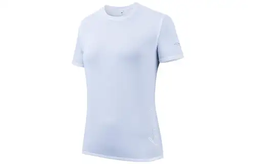 ANTA Running Collection Running T Shirts Women's White Crew Neck Thin Straight Fit