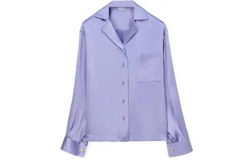 LOEWE Shirts Women's Purple Lapel Moderate Other