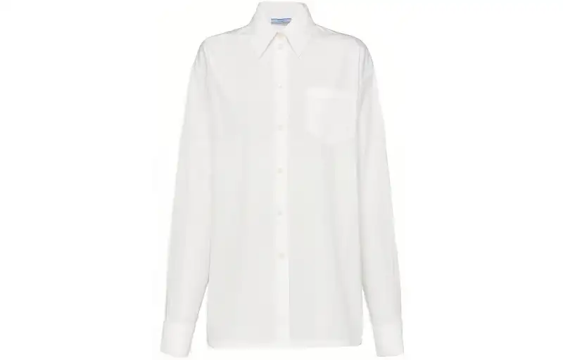 【Previous Season】triangle-logo poplin shirt