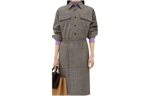Bottega Veneta Shirt Women's Gray Brown