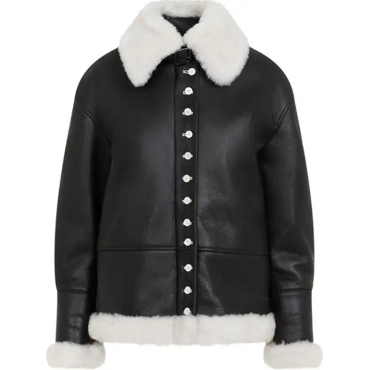 LOEWE Leather Shearling Jacket