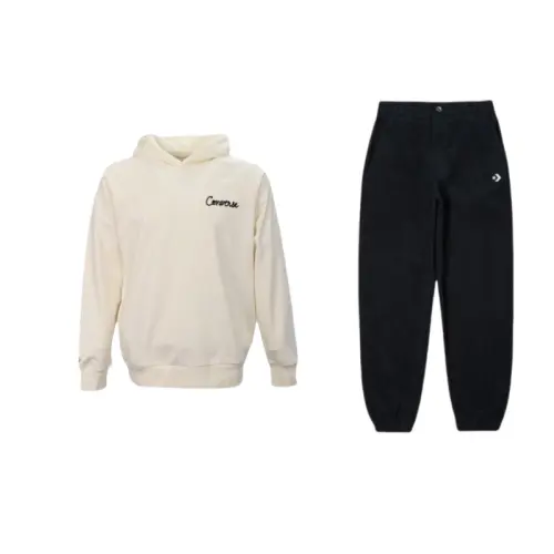 Converse Sweatshirt Sets Unisex Hooded Moderate