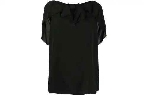 PRADA T Shirts Women's Black Crew Neck Moderate Straight Fit