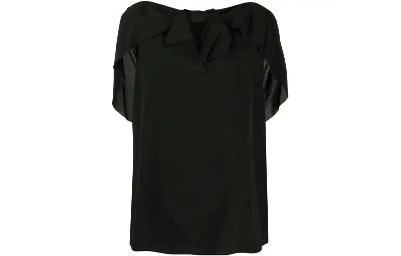 PRADA T Shirts Women's Black Crew Neck Moderate Straight Fit