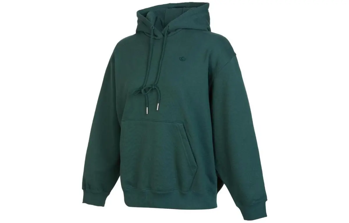 Adidas Originals Sweatshirts Women's Green Hooded Moderate Straight Fit