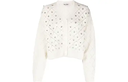 MIU MIU SS22 Knitwear Women's White