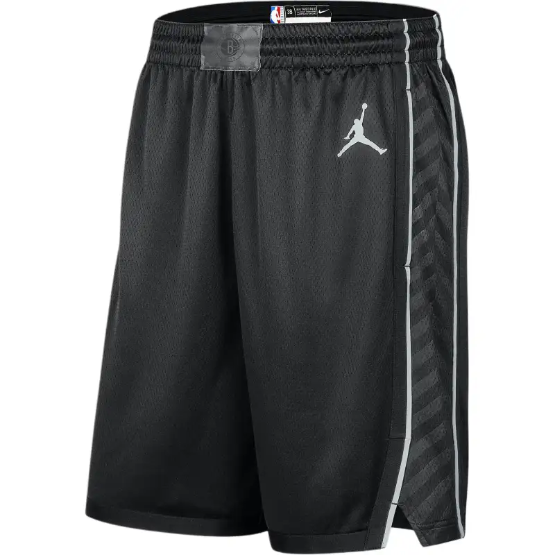 Jordan Brooklyn NetsStatement Edition Basketball Shorts Men's Black/Pure Platinum
