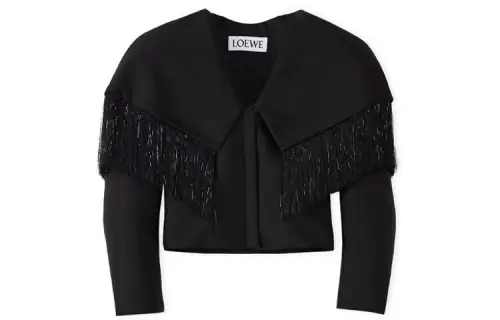 LOEWE Jackets Women's Black Lapel Moderate Other