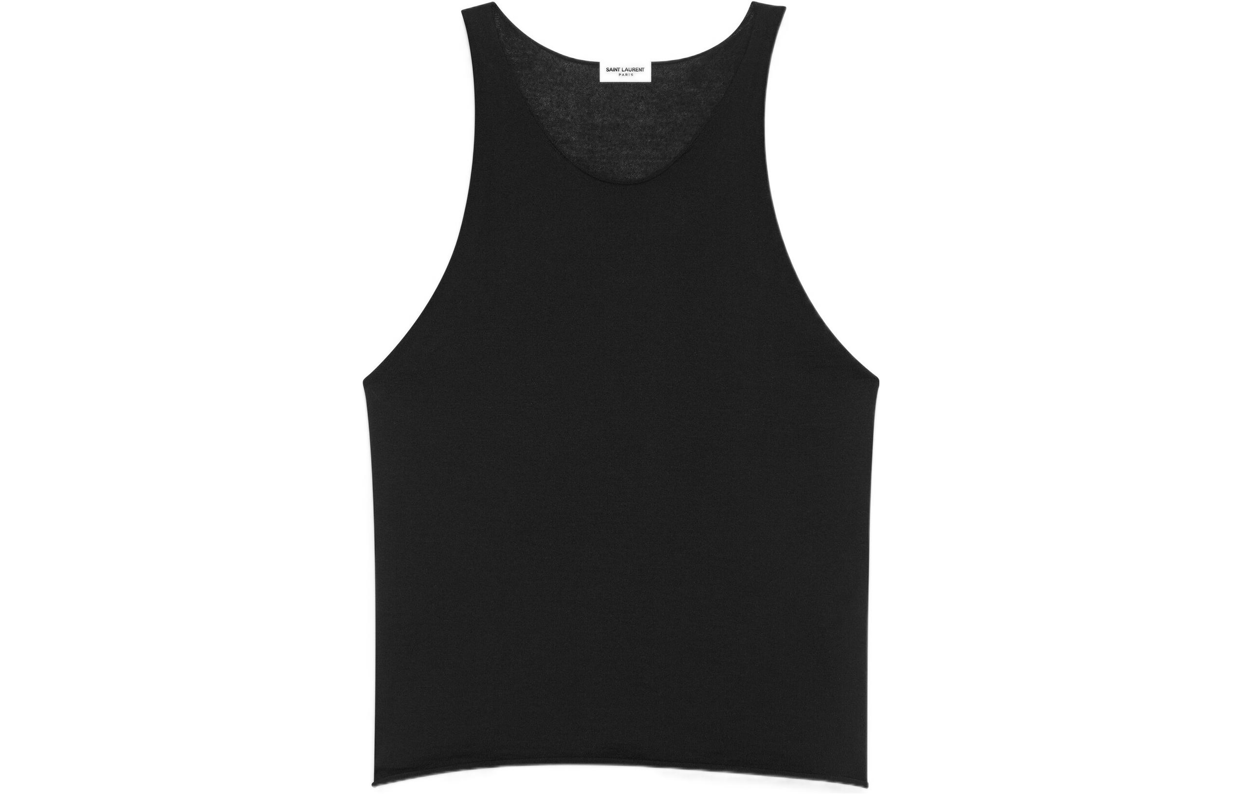 Женская майка SAINT SAINT LAURENT (черный)