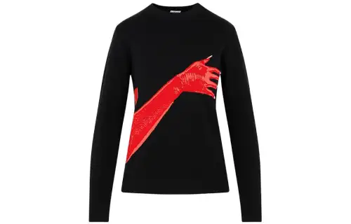 LOEWE Knitwear Women's Black Crew Neck Moderate Other