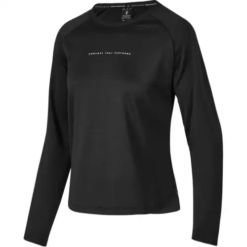 Skechers T Shirts Women's Black/0018 Crew Neck Moderate Straight Fit