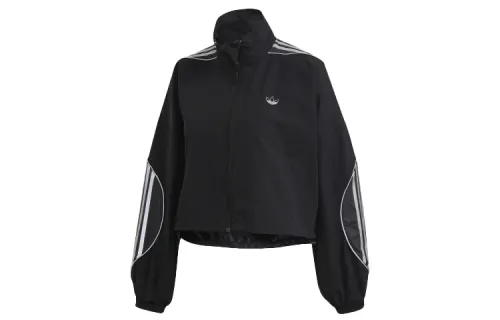 Adidas Originals Jackets Women's Black Stand Collar Moderate Other
