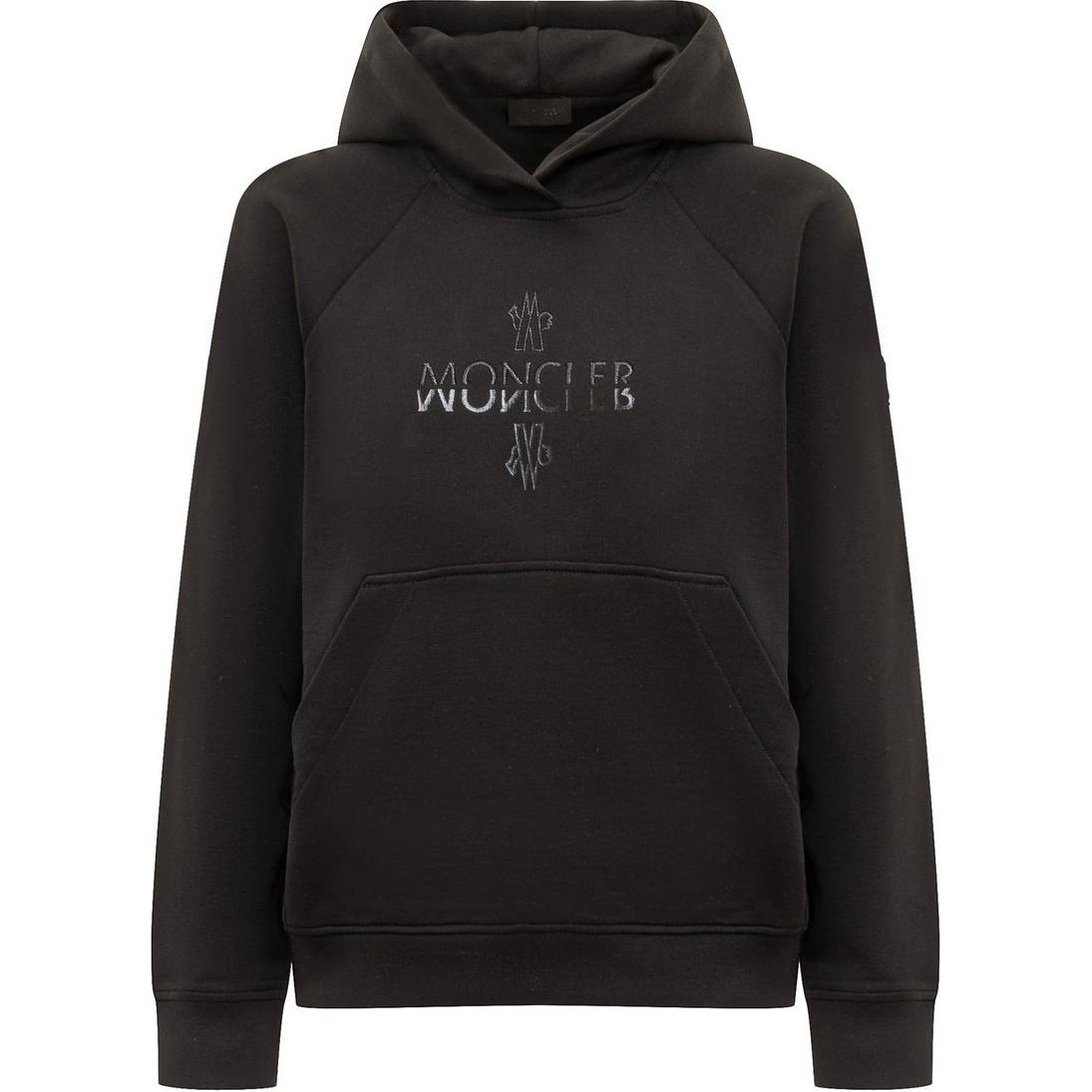 Женское худи Moncler Moncler (черное)