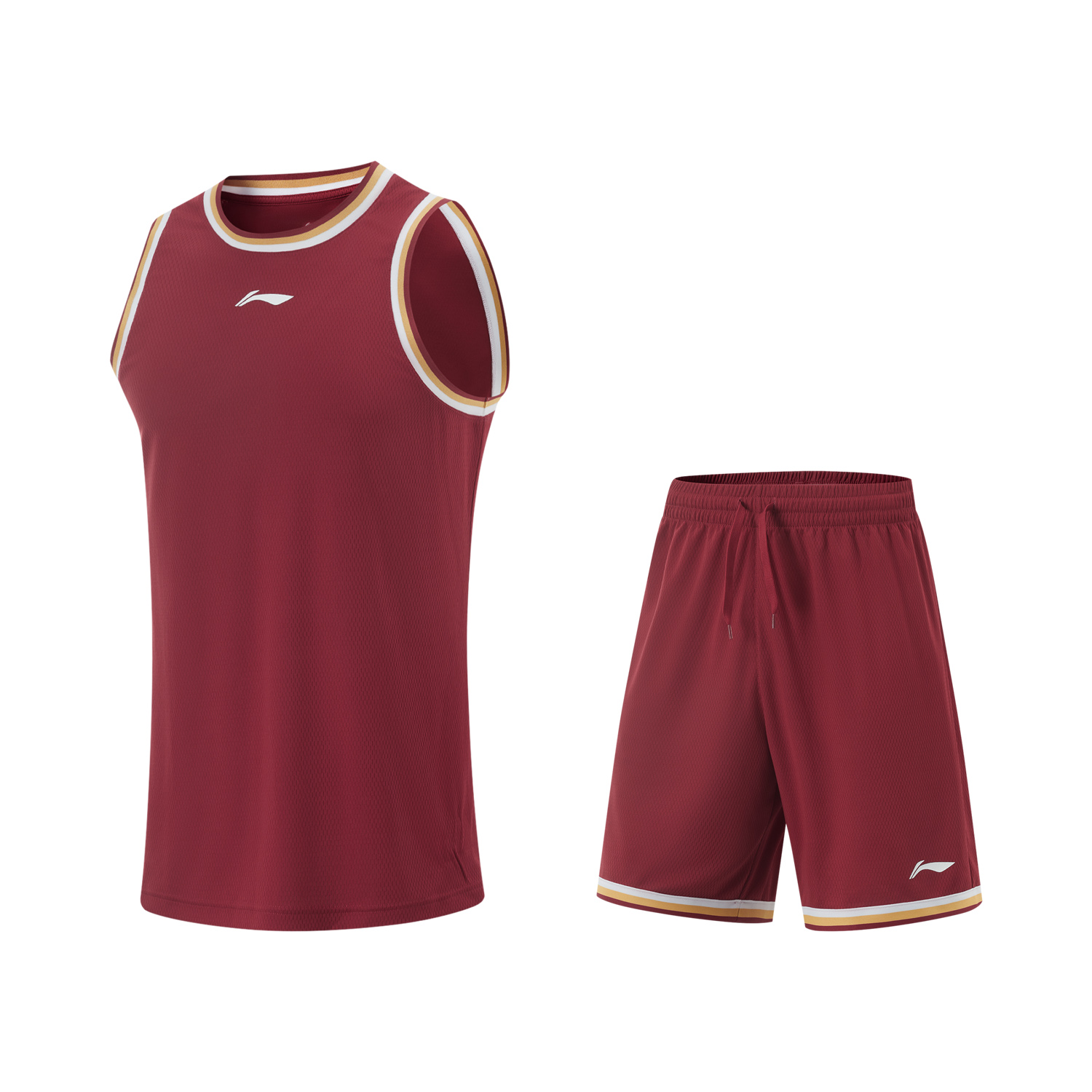 Li Ning Professional Basketball Collection Basketball Suit Men’s Zhejiang Red
