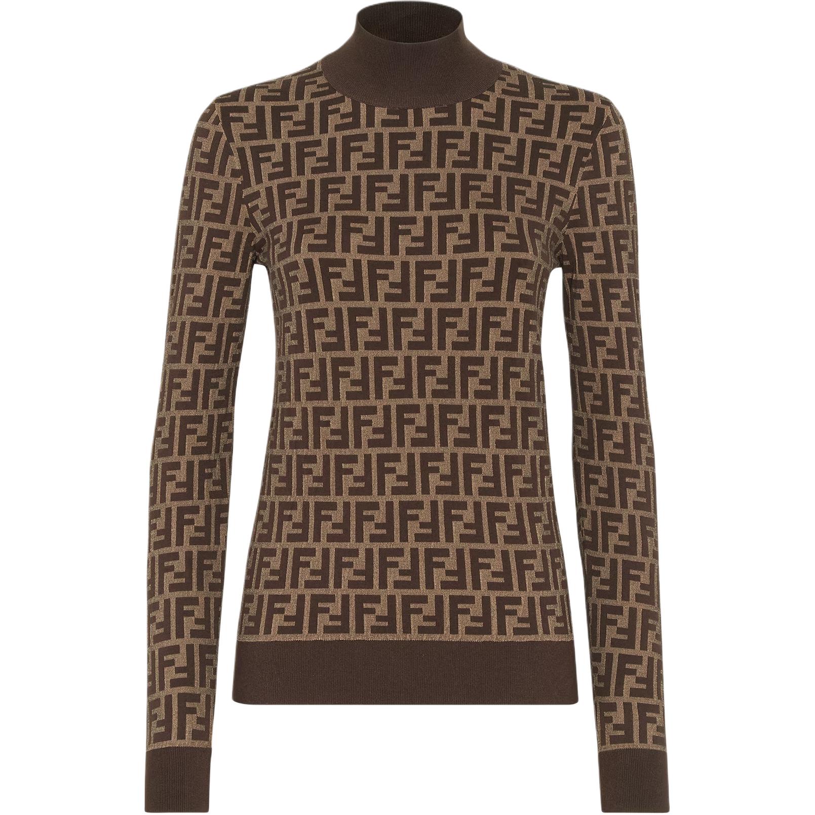 Женский свитер Fendi FW24 (коричневый)