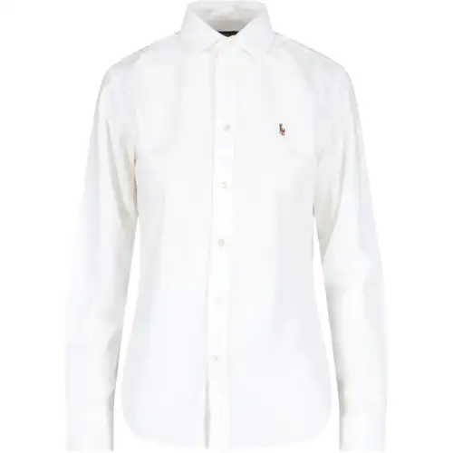 Polo Ralph Lauren White shirt, logo embroidery service