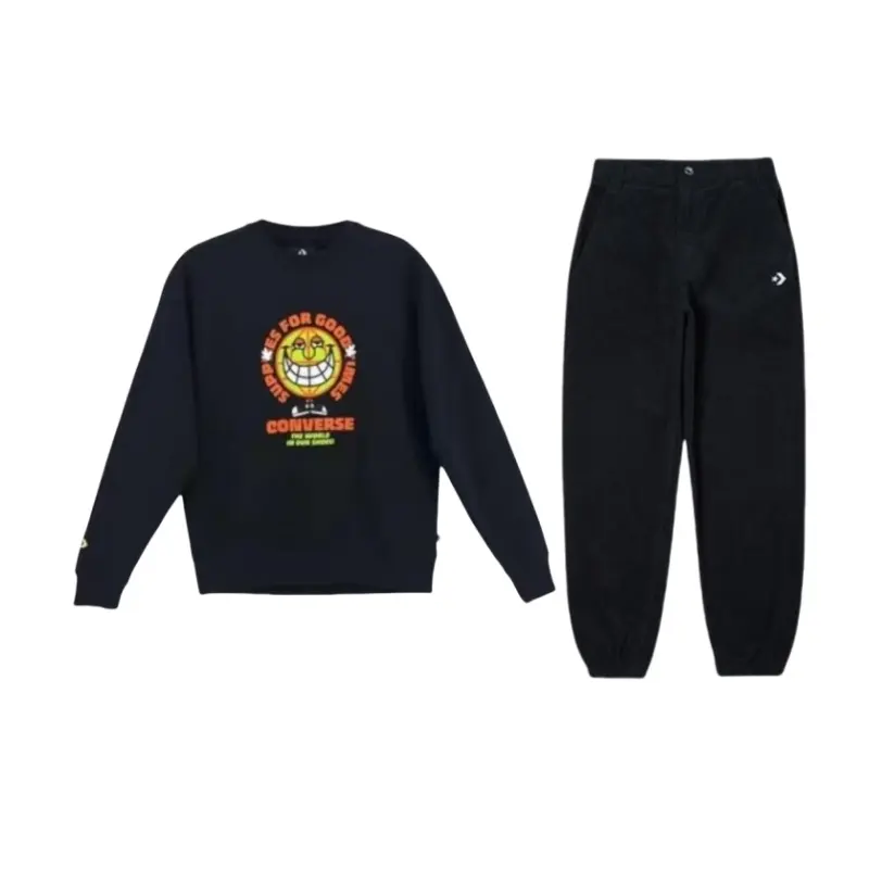 Converse Sweatshirt Set Unisex Black