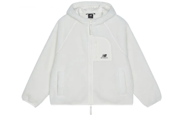 New Balance Women's Zip-Up Hooded Jacket White