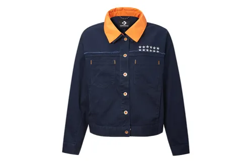 Converse Jackets Women's Blue Lapel Moderate